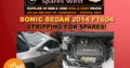 Sonic Sedan 2014 F16D4 STRIPPING FOR SPARES!