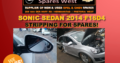 Sonic Sedan 2014 F16D4 STRIPPING FOR SPARES!