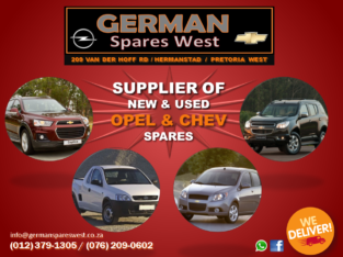 We sell New & Used Opel & Chev parts!