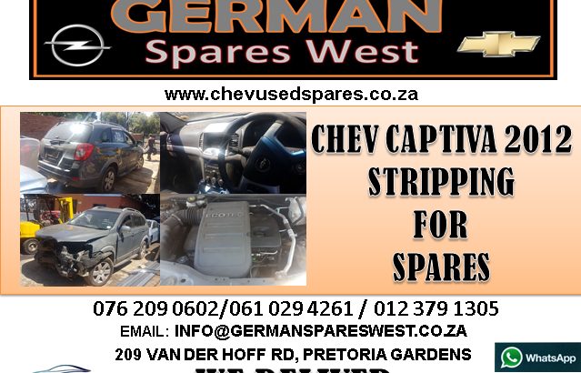 CHEV CAPTIVA 2012 STRIPPING FOR SPARES