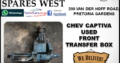 CHEV CAPTIVA USED FRONT TRANSFER BOX FOR SALE