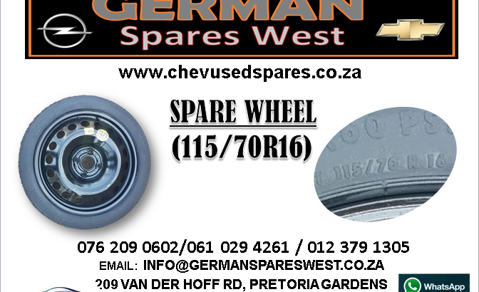 SPARE WHEEL (115/70R16) FOR SALE