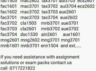 Unisa assignments solutions