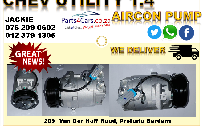 CHEV UTILITY 1.4 NEW AIRCON PUMP FOR SALE