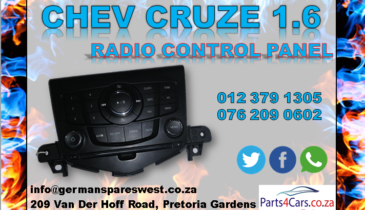 CHEV CRUZE 1.6 USED RADIO CONTROL PANEL FOR SALE