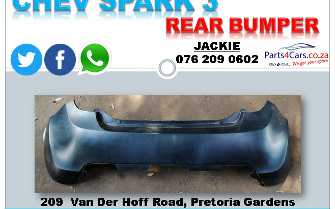 CHEV SPARK 3 NEW REAR BUMPER FOR SALE