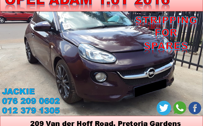 OPEL ADAM 1.0T 2016 STRIPPING FOR SPARES