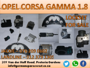 OPEL CORSA GAMMA 1.8 USED LOCKSET FOR SALE