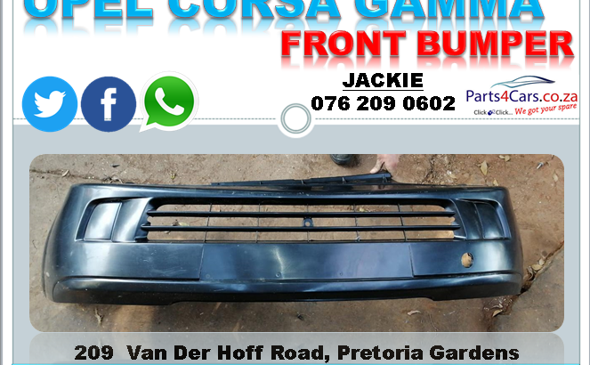 OPEL CORSA GAMMA NEW FRONT BUMPER FOR SALE