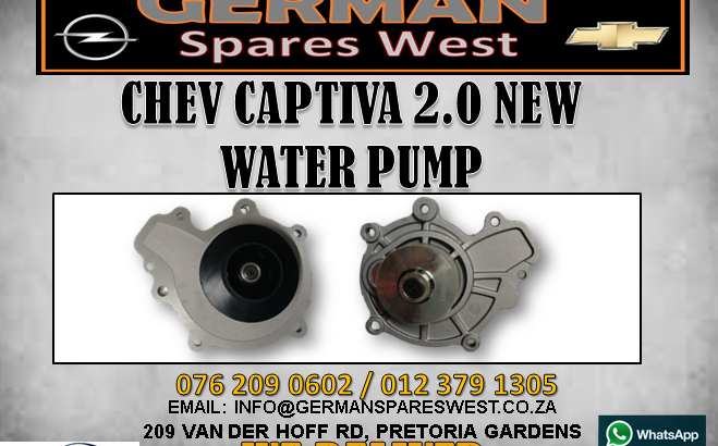 CHEV CAPTIVA 2.0 NEW WATER PUMP FOR SALE