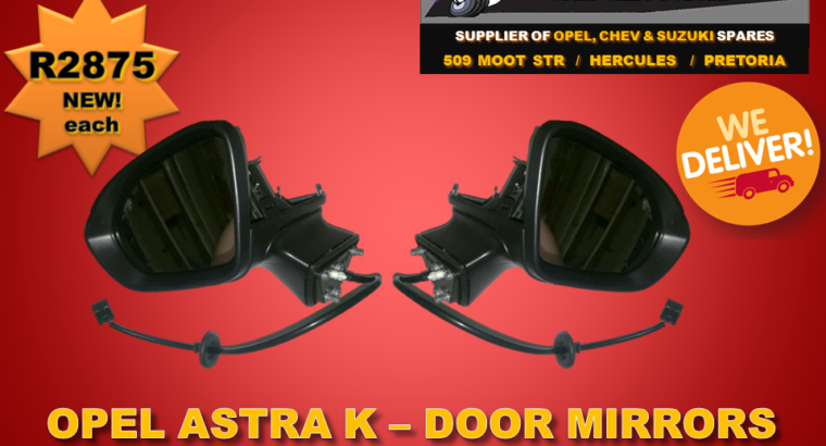 Opel Astra K – NEW Door Mirror FOR SALE!