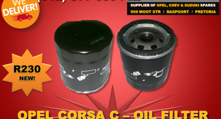 Opel Corsa C – Oil Filter FOR SALE! NEW!