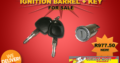 Opel Corsa B – Ignition Barrel + Key FOR SALE! NEW