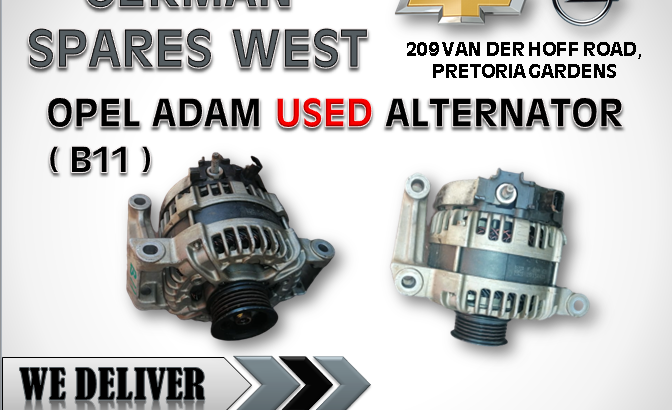 OPEL ADAM ( B11 ) USED ALTERNATOR FOR SALE