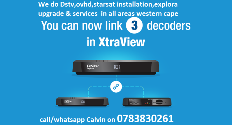 DSTV, OVHD, STARSAT, SATELLITE INSTALLATIONS CALL 0783830261
