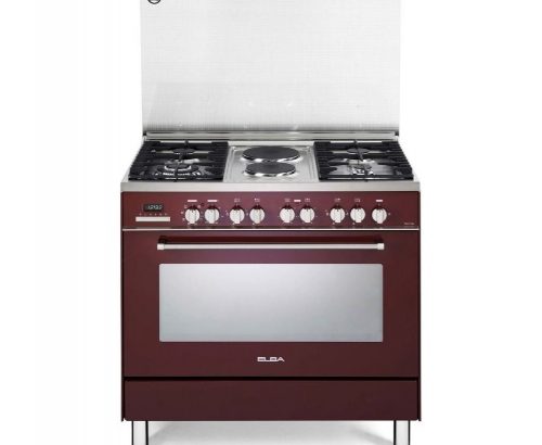 ELBA 900mm Burner Gas / Electric Stove Black