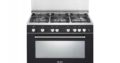 ELBA 900mm Burner Gas / Electric Stove Black