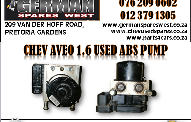 CHEV AVEO 1.6 USED ABS PUMP