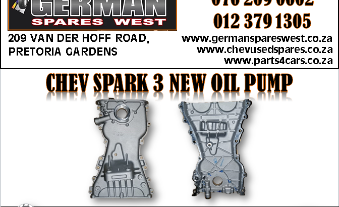 CHEV SPARK 3 NEW OIL PUMP