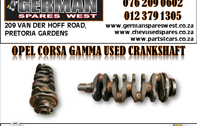 OPEL CORSA GAMMA USED CRANKSHAFT