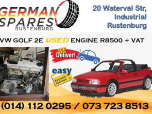 VW GOLF 2E USED ENGINE FOR SALE!!!