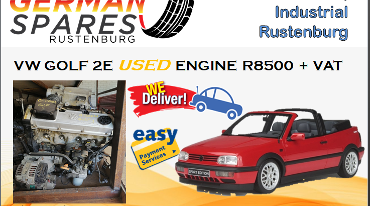 VW GOLF 2E USED ENGINE FOR SALE!!!