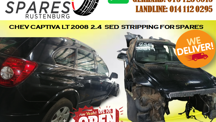CHEV CAPTIVA LT 2008 2.4 SED STRIPPING FOR SPARES!!!