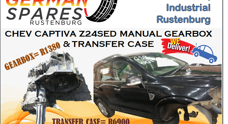 CAPTIVA Z24SED USED MANUAL GEARBOX & TRANSFER CASE FOR SALE!!!