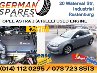OPEL ASTRA J (A16LEL) USED ENGINE FOR SALE!!!