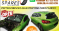 VW SCIROCCO 2014 STRIPPING FOR SPARES!!!