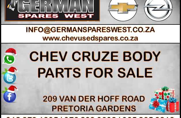 CHEV CRUZE BODY PARTS FOR SALE