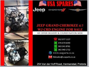 JEEP/ GRAND CHEROKEE/ 2.7 WJ/ CRD ENGINE/ FOR SALE