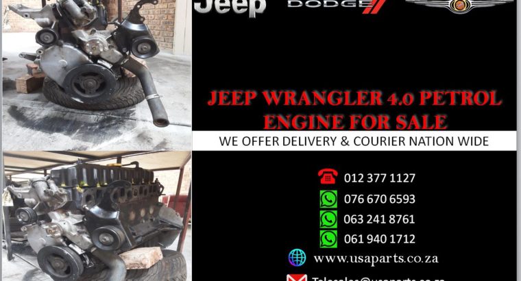 JEEP/ WRANGLER 4.0/ PETROL ENGINE/ FOR SALE