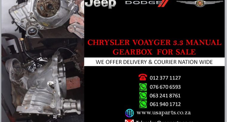 CHRYSLER/ VOYAGE 3.3/ MANUAL GEARBOX/ FOR SALE