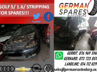 GOLF 5/1.6 STRIPPING FOR SPARES