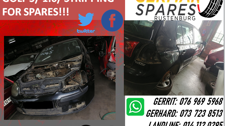 GOLF 5/1.6 STRIPPING FOR SPARES