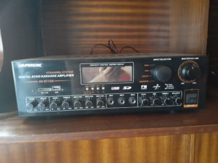 Sound system with amp and basebin for sale price R3000 neg