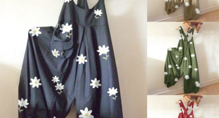 SUNFLOWER PRINTED JUMPSUIT