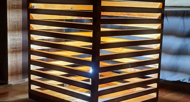 Reclaimed Oregon Pine Glow Side Table