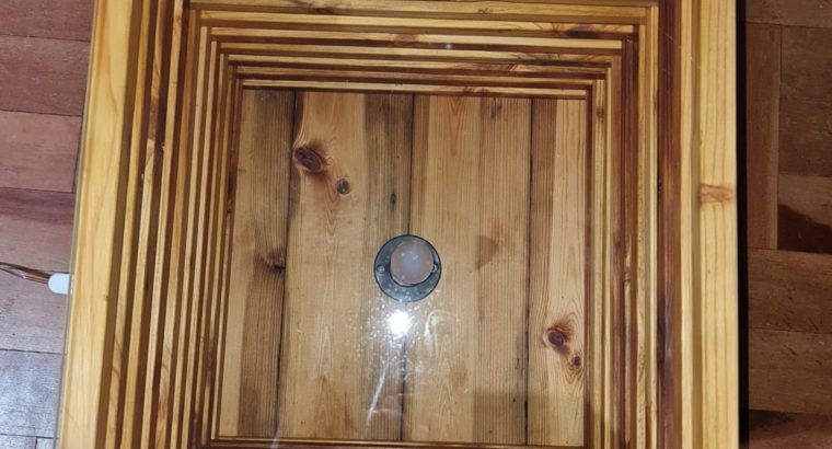 Reclaimed Oregon Pine Glow Side Table