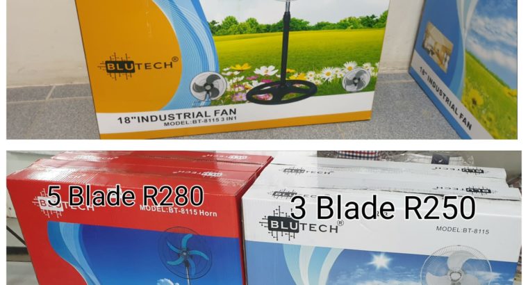 18 inch metal blade fans for sale from R250