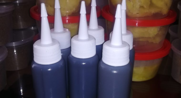 Combo of Chebe Powder, Karkar oil and Unrefined Shea butter.