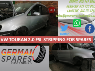 VW TOURAN 2.0 FSI STRIPPING FOR SPARES