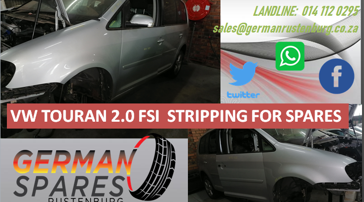 VW TOURAN 2.0 FSI STRIPPING FOR SPARES