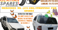 MERCEDES ML 270 CDI – STRIPPING FOR SPARES!!!