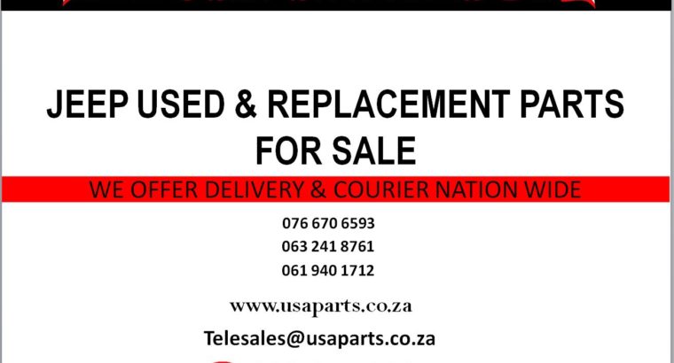 WE SELL/ JEEP/ USED & REPLACEMENT PARTS/ SPARES