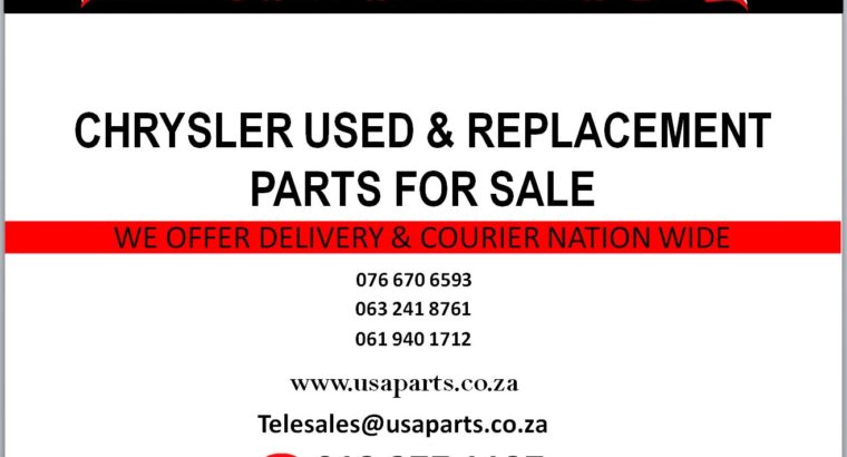 WE SELL/ CHRYSLER/ USED & REPLACEMENT PARTS/ SPARES