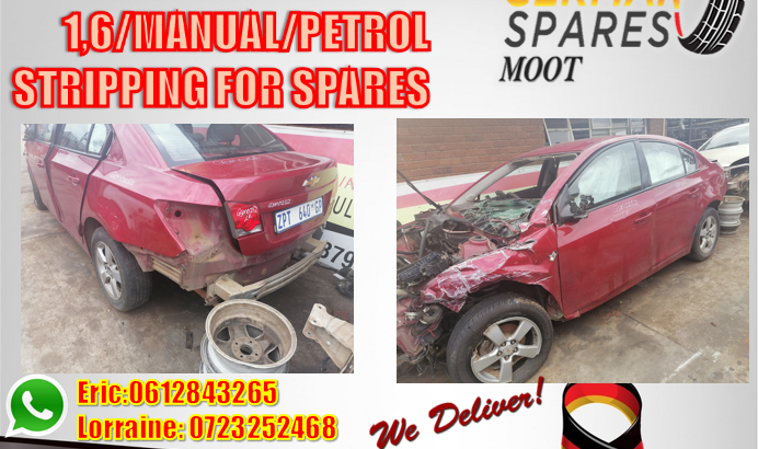 CHEV AVEO 1.6/MANUAL/PETROL/ STRIPPING FOR SPARES