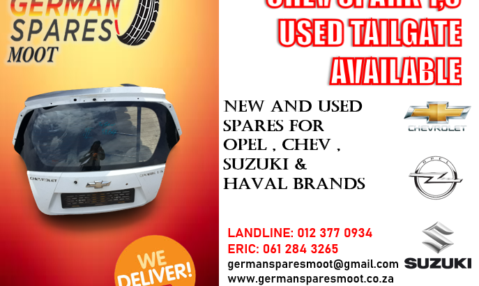 CHEV SPARK 1.5 USED TAILGATE AVAILABLE