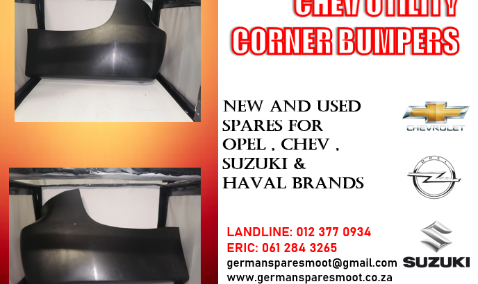 CHEV UTILITY – NEW CORNER BUMPERS FOR SALE